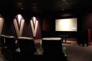 projection Home Theater with theater seating
