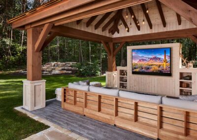 Seura outdoor TV for shaded and covered areas
